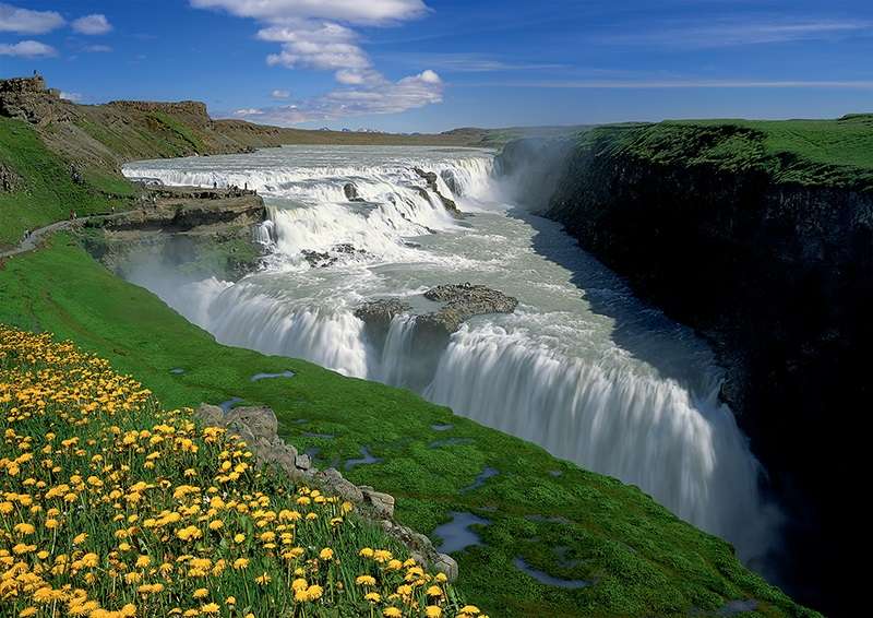 Islandia. Wodospad Gullfoss. puzzle online