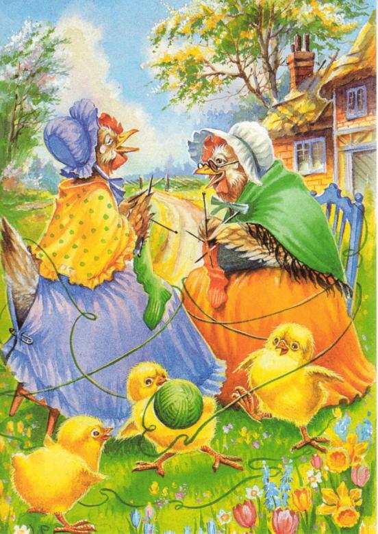 Chickens and chickens. puzzle