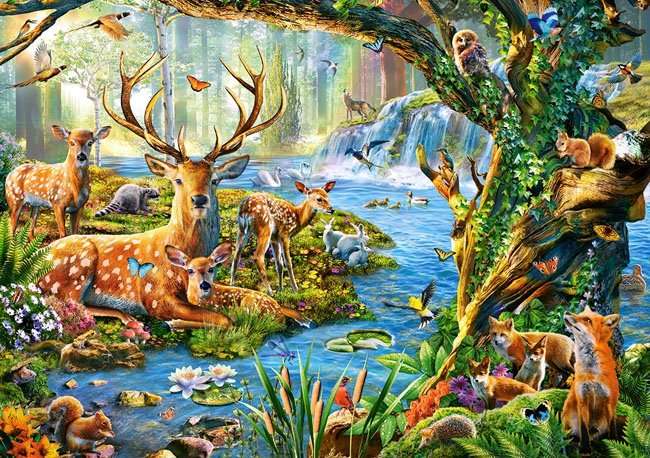 Leśne zwierzęta. puzzle online