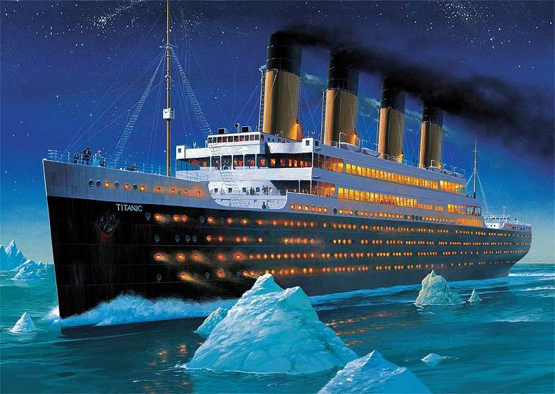 Na oceanie Titanic. puzzle online