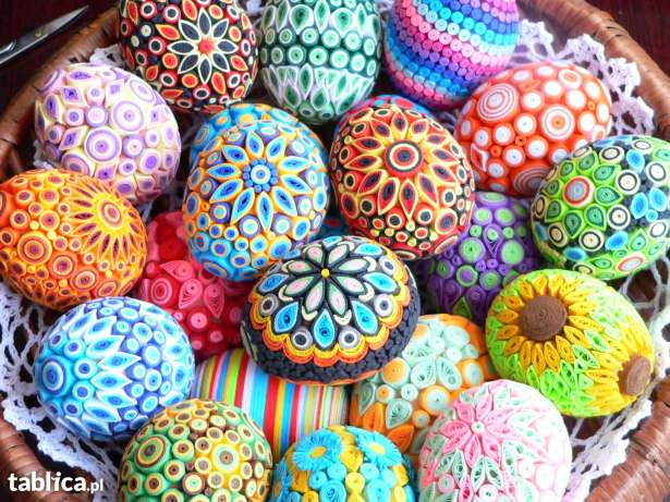 Kolorowe jajeczka puzzle online