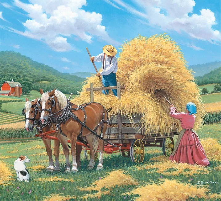 Summer in the countryside. puzzle