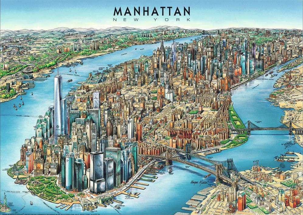 Manhattan. puzzle online