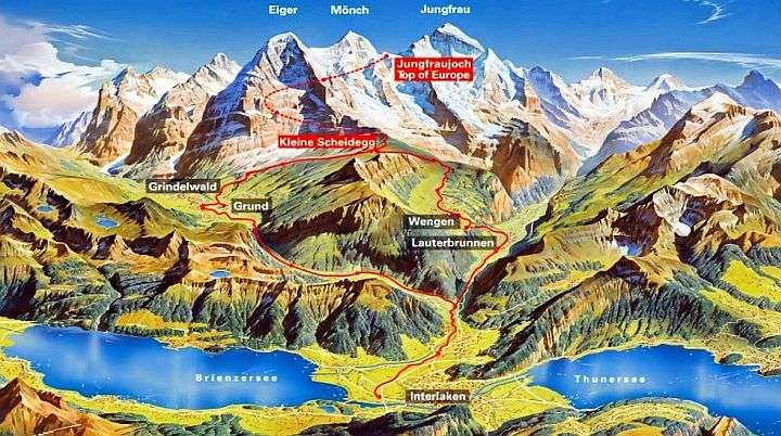 Harta Alpilor. puzzle