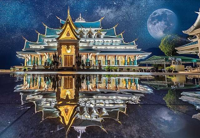 Świątynia w Tajlandii. puzzle online