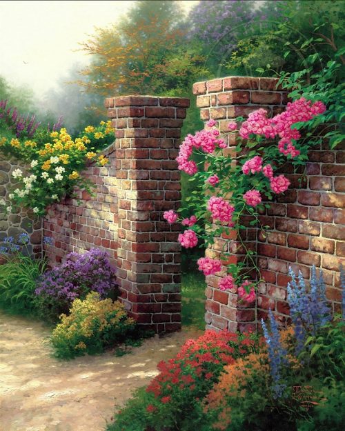 Wejście do różanego ogródu. puzzle online