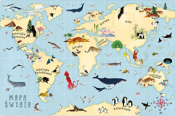 Mapa świata. puzzle online