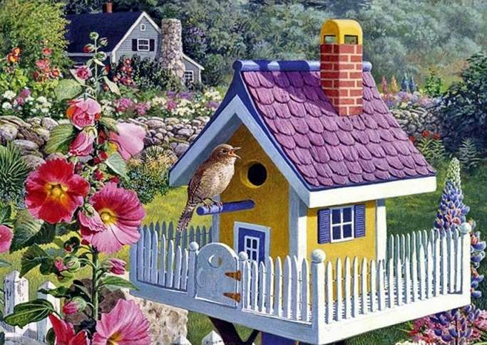 Domek dla ptaka. puzzle online