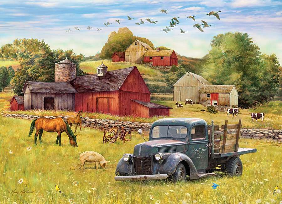 Lato na wiejskiej farmie. puzzle online
