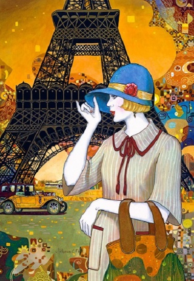 Kobieta w Paryżu. puzzle online