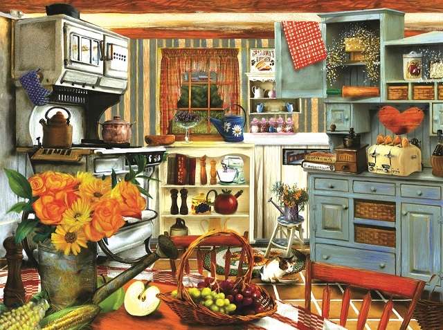 Wnętrze: kuchnia. puzzle online