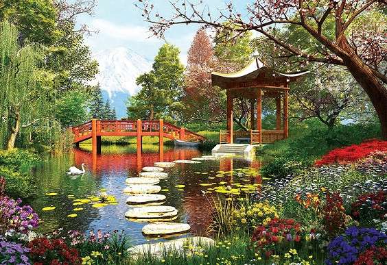 Japoński ogród. puzzle online