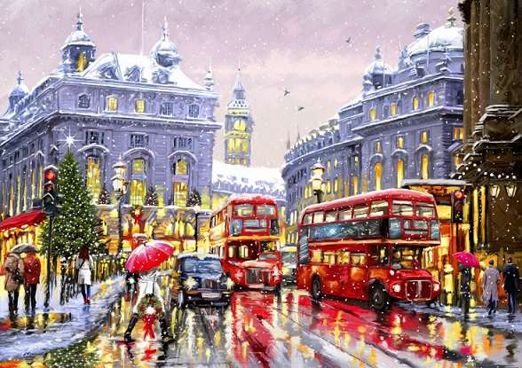 Zimowy Londyn. puzzle online