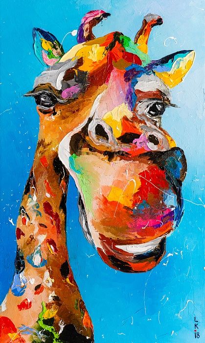 Kolorowa żyrafa puzzle
