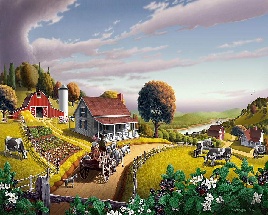 Kolorowa farma. puzzle online