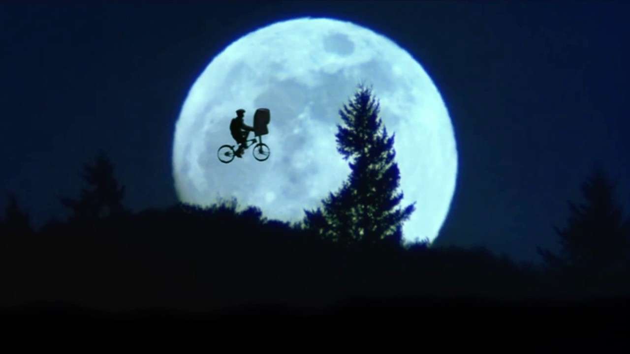 E.T. auf einem Fahrrad Puzzle