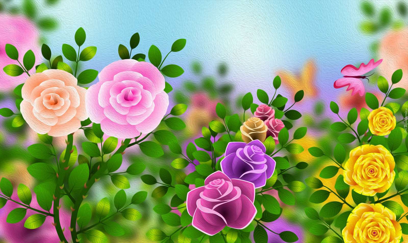 kwiatki komputerowe puzzle online
