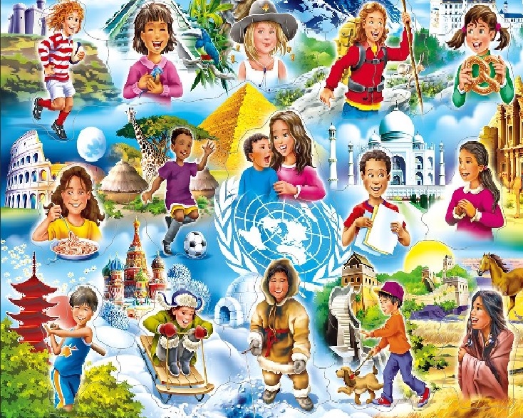 Dziecięcy krajobraz puzzle online