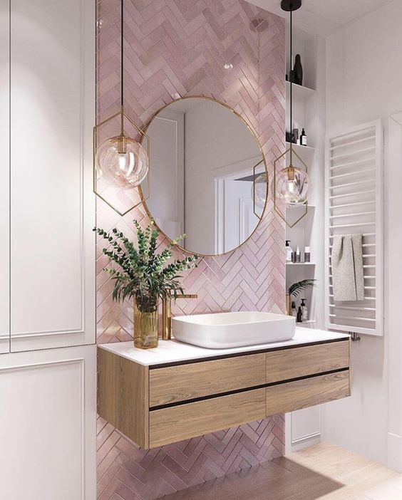 A bathroom in a feminine style jigsaw puzzle