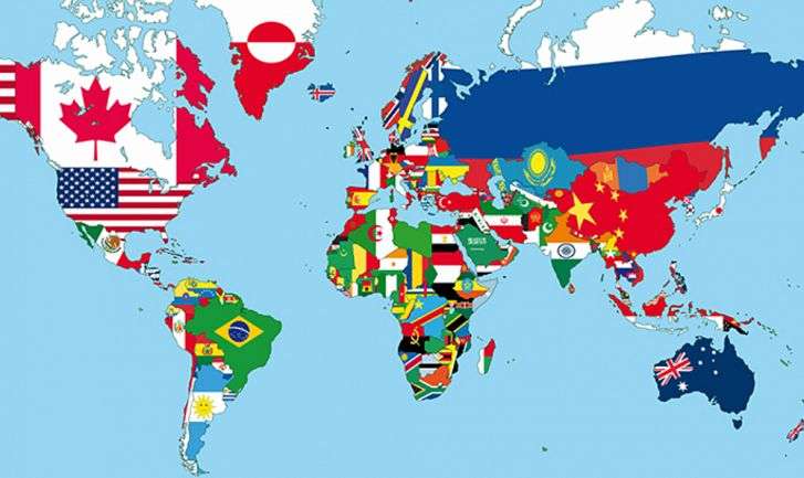 Flagi świata puzzle online