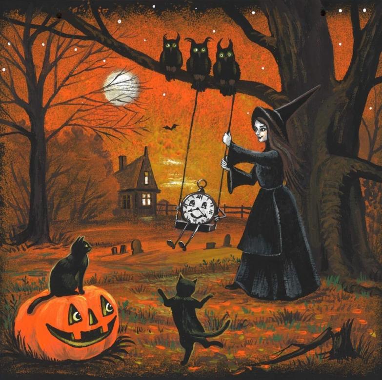 Puzzle artysty na Halloween puzzle online