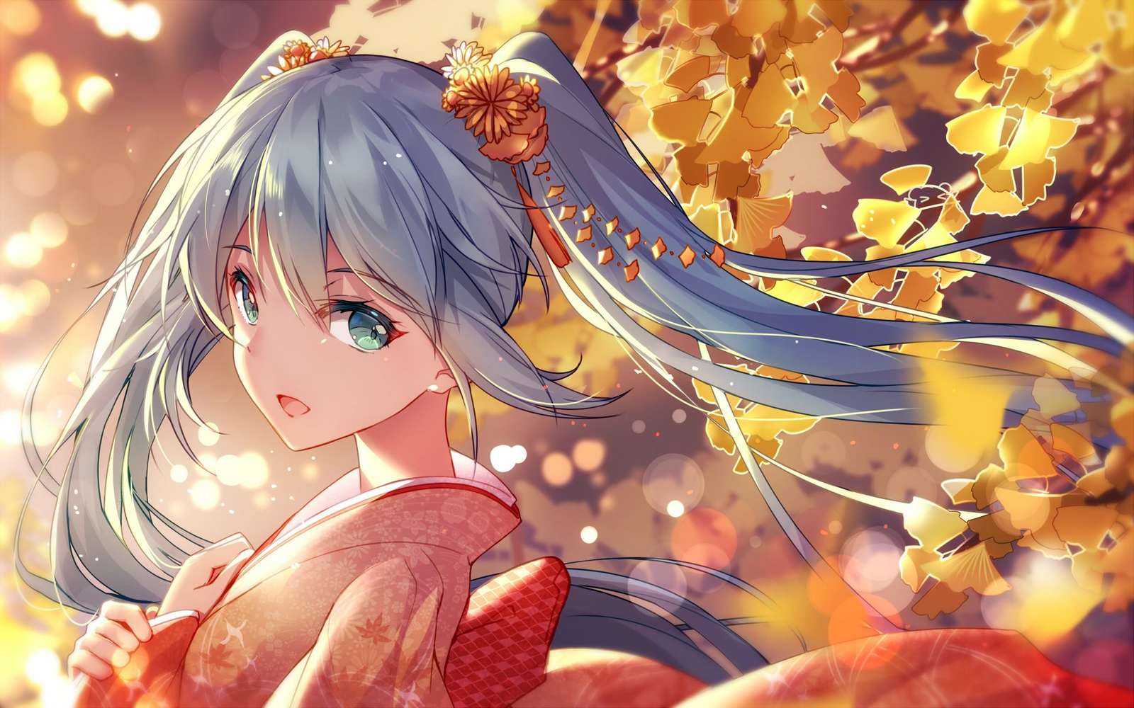 Autumn Anime Girl puzzle online