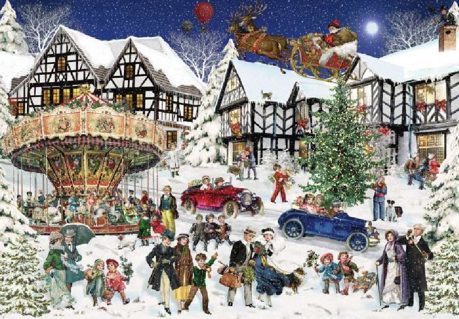 Święta w śniegu puzzle online