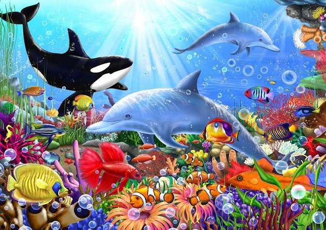 The underwater world of animals. - Puzzle Factory