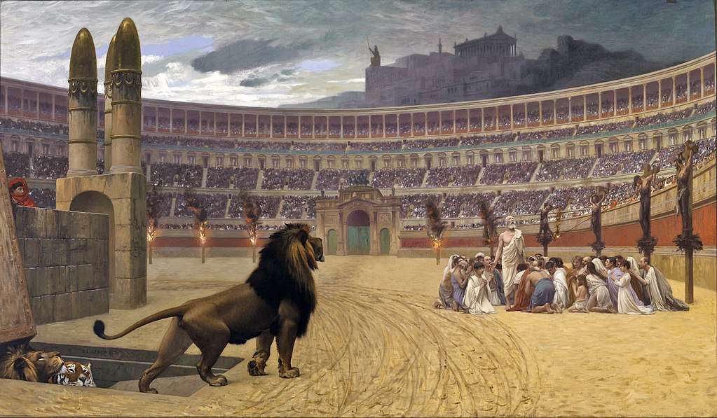 Chrześcijanie w Koloseum puzzle online