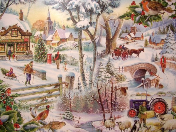 Zimowe krajobrazy. puzzle online