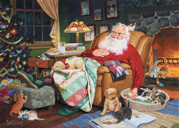 Mikołaj też ma święta. puzzle online