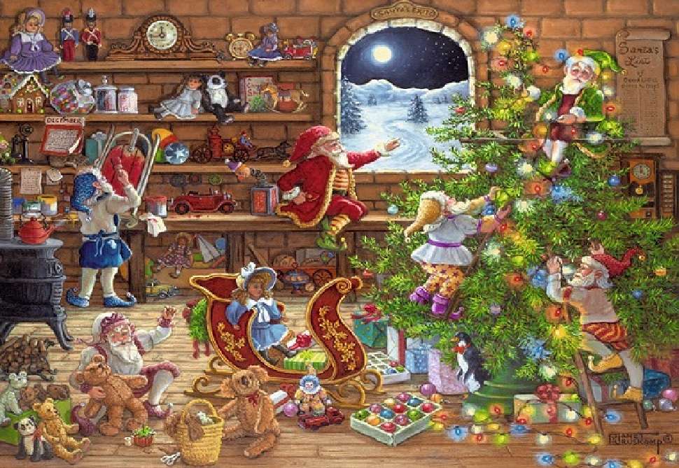 Zabawki w Święta puzzle online