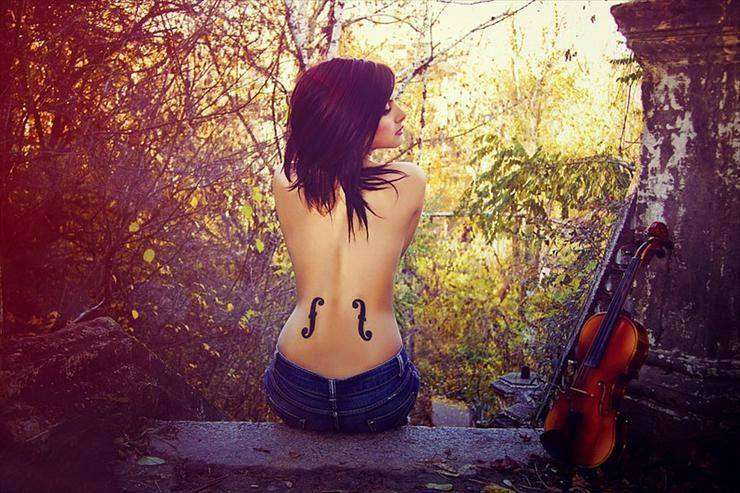 femeie muzică vioară puzzle