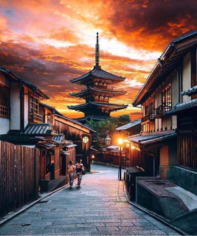 Sunset in Kyoto, Japan puzzle online