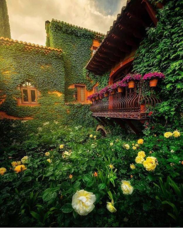Zielony dom w Hiszpanii puzzle online