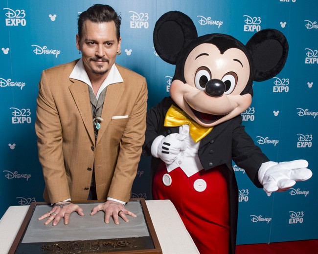 Mickey i Johnny depp puzzle online
