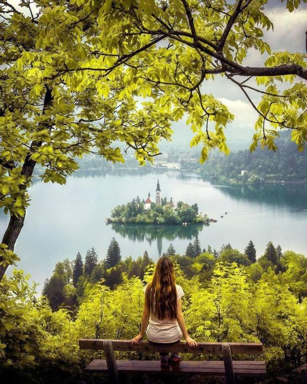 Jezioro Bled w Słowenii puzzle online