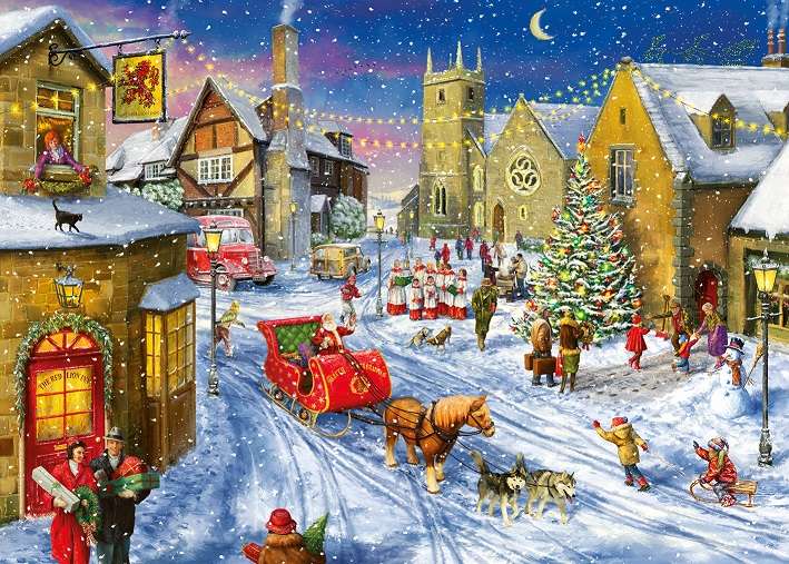 Piękne Boże Narodzenie. puzzle online