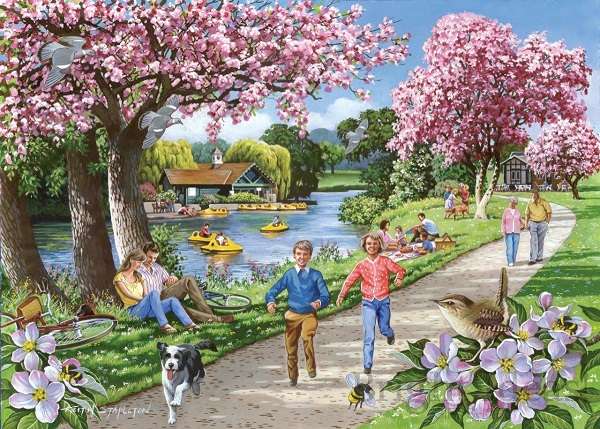 Różowa wiosna. puzzle online