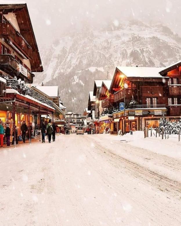 Cudowna zimowa Szwajcaria puzzle online