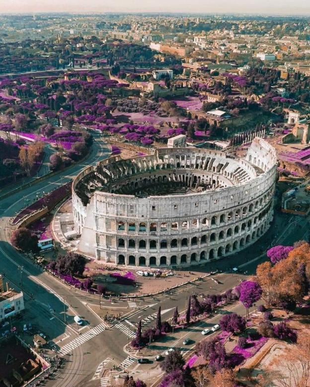 Miasto miłości-Rzym-Koloseum puzzle online
