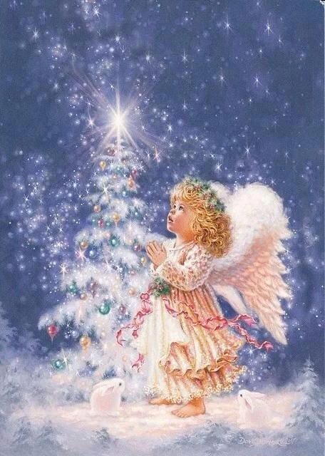 Świąteczny aniołek. puzzle online