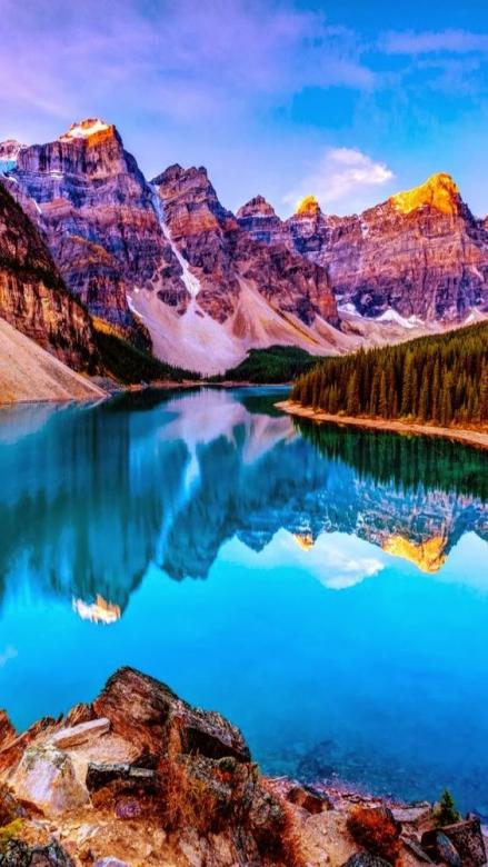 Jezioro Moraine w Kanadzie puzzle online