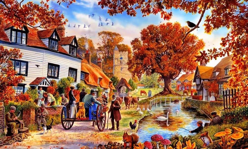 Herbst auf dem Lande Puzzle