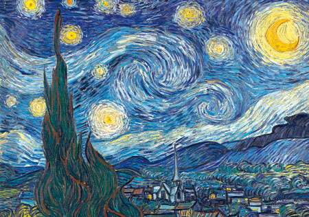 Starry night puzzle online