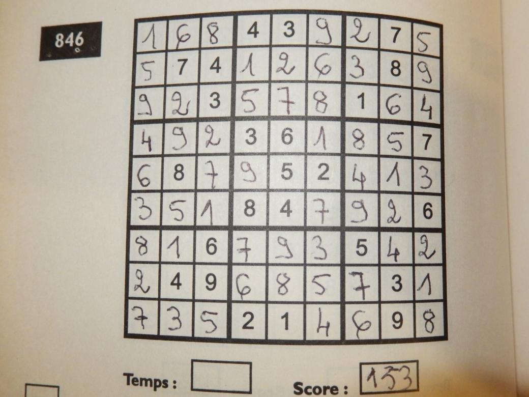 sudoku846 rompecabezas