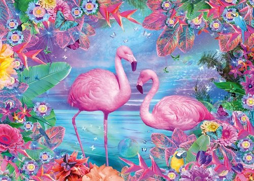 Flamingi. puzzle online