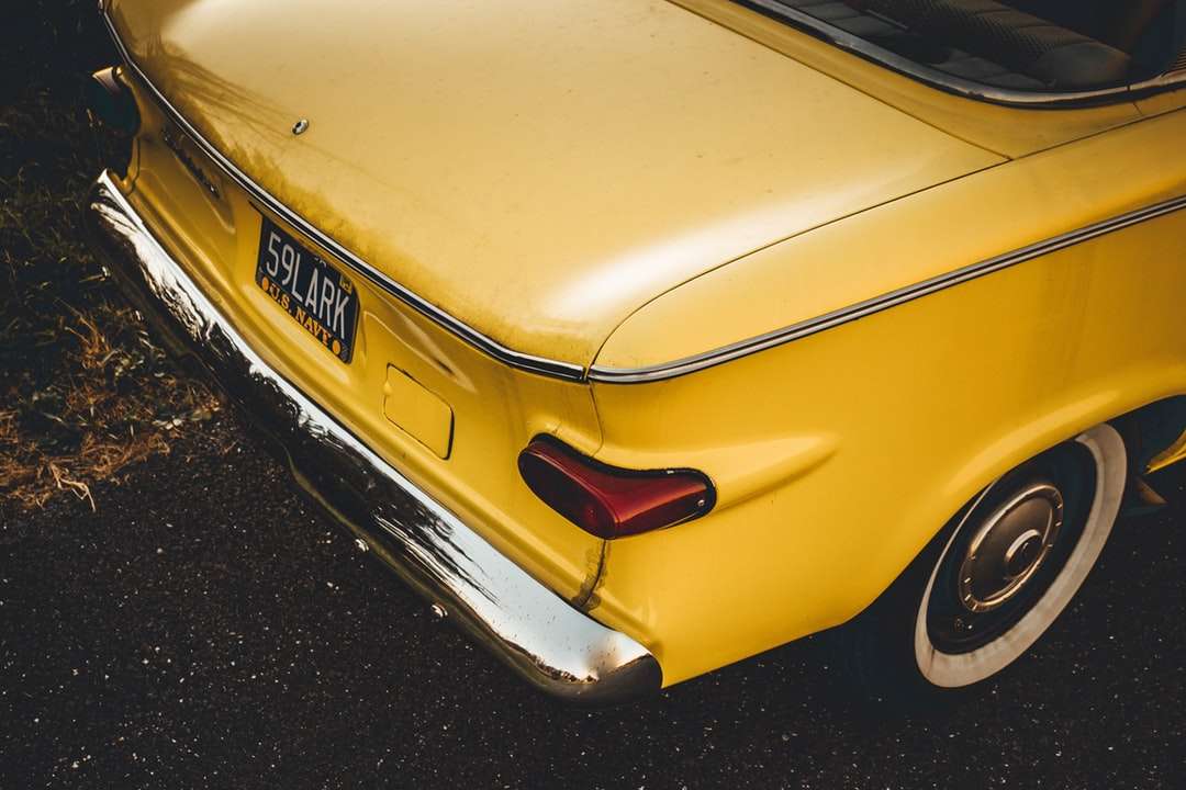 Yellow 1959 Studebaker Lark puzzle online