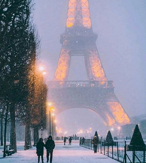 Paryż zimą. puzzle online