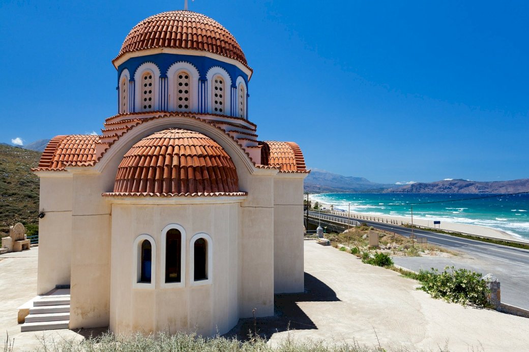 Grecja w niebieskiej odsłonie puzzle online